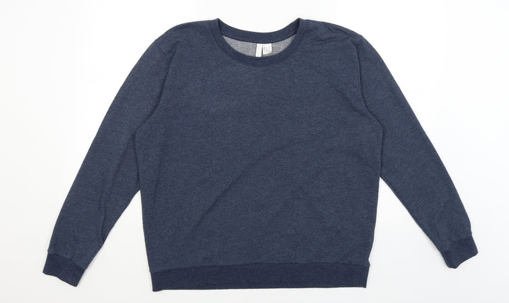 Divided Mens Blue Pullover Jumper Size L