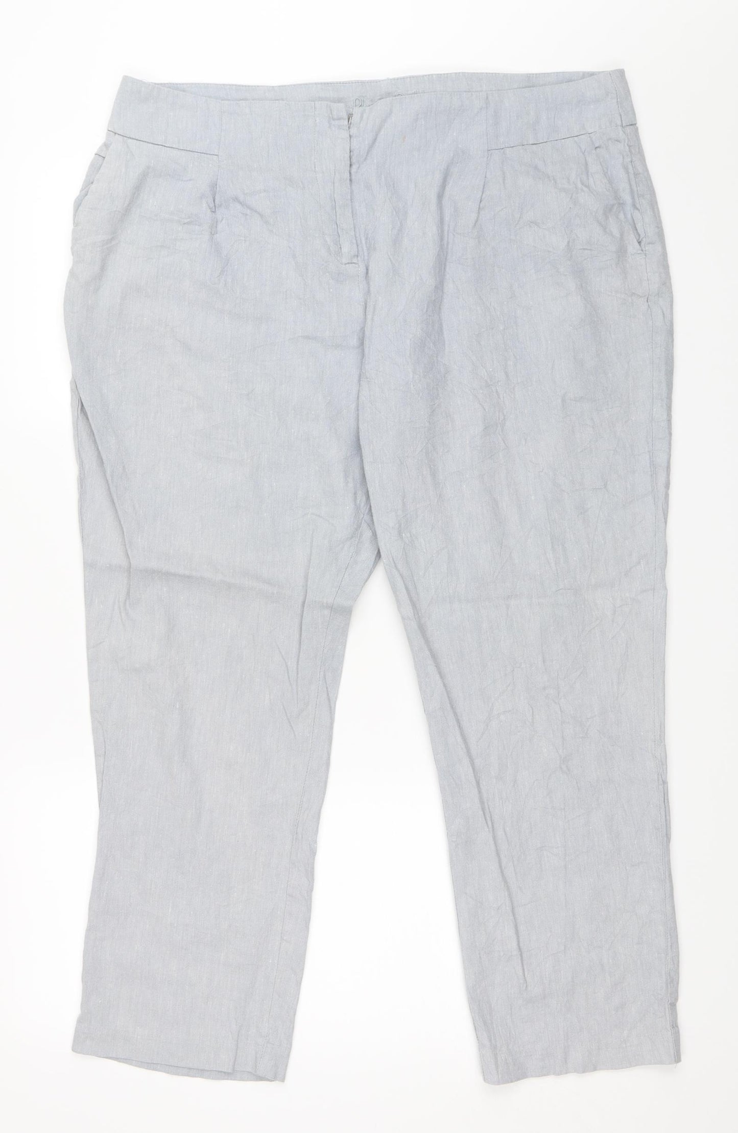 Phase Eight Womens Grey   Trousers  Size 18 L27 in