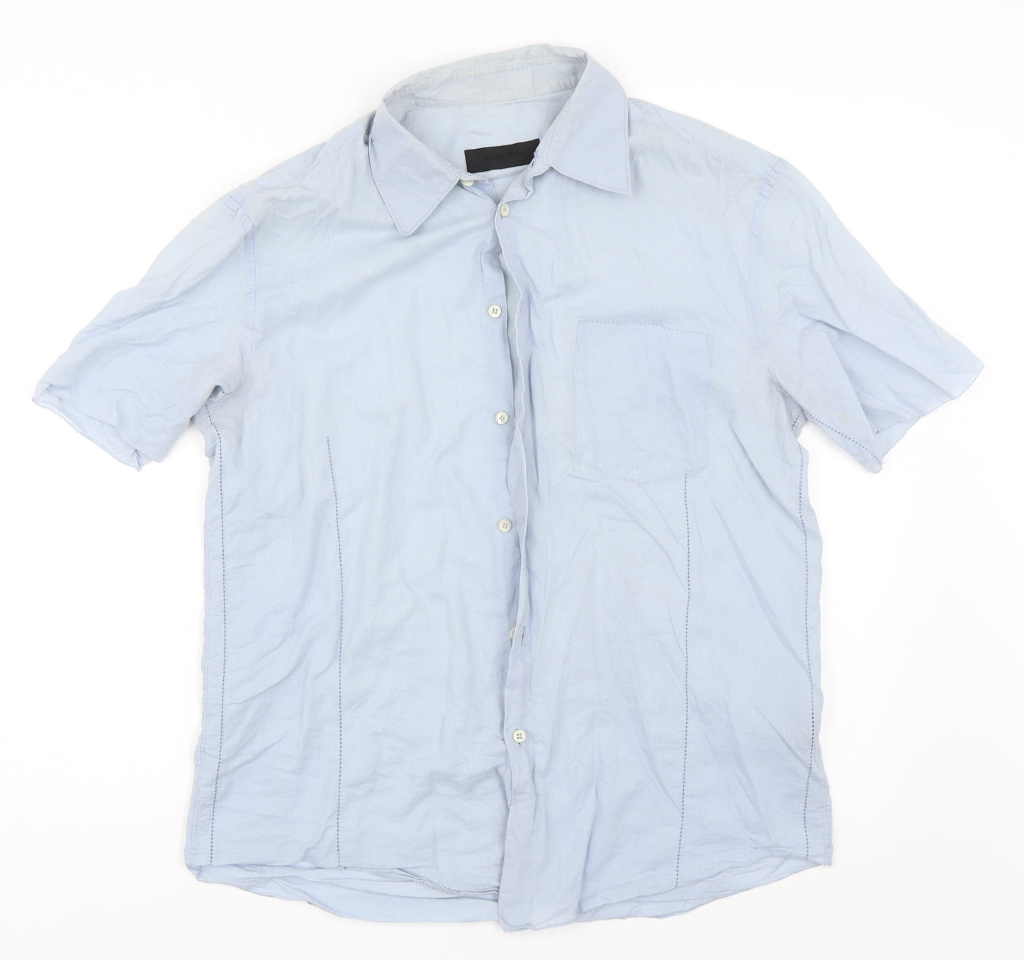 Preworn Mens Blue    Button-Up Size S
