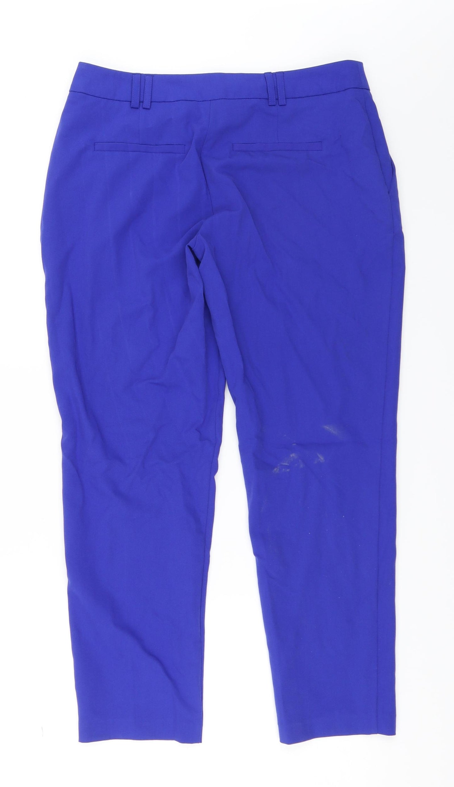 Dorothy Perkins Womens Blue   Capri Trousers Size 10 L26.5 in