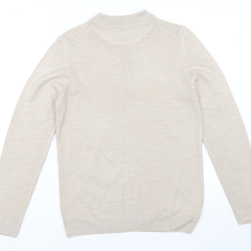 Marks and Spencer Womens Beige   Pullover Jumper Size 10