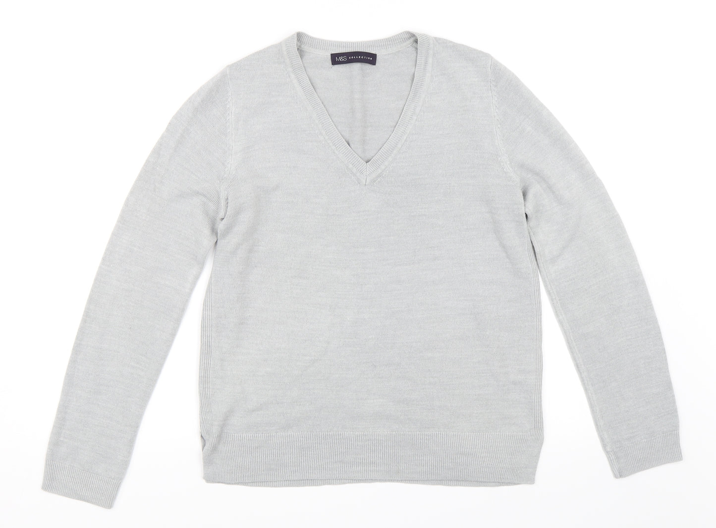 Marks and Spencer Womens Grey   Pullover Jumper Size 12