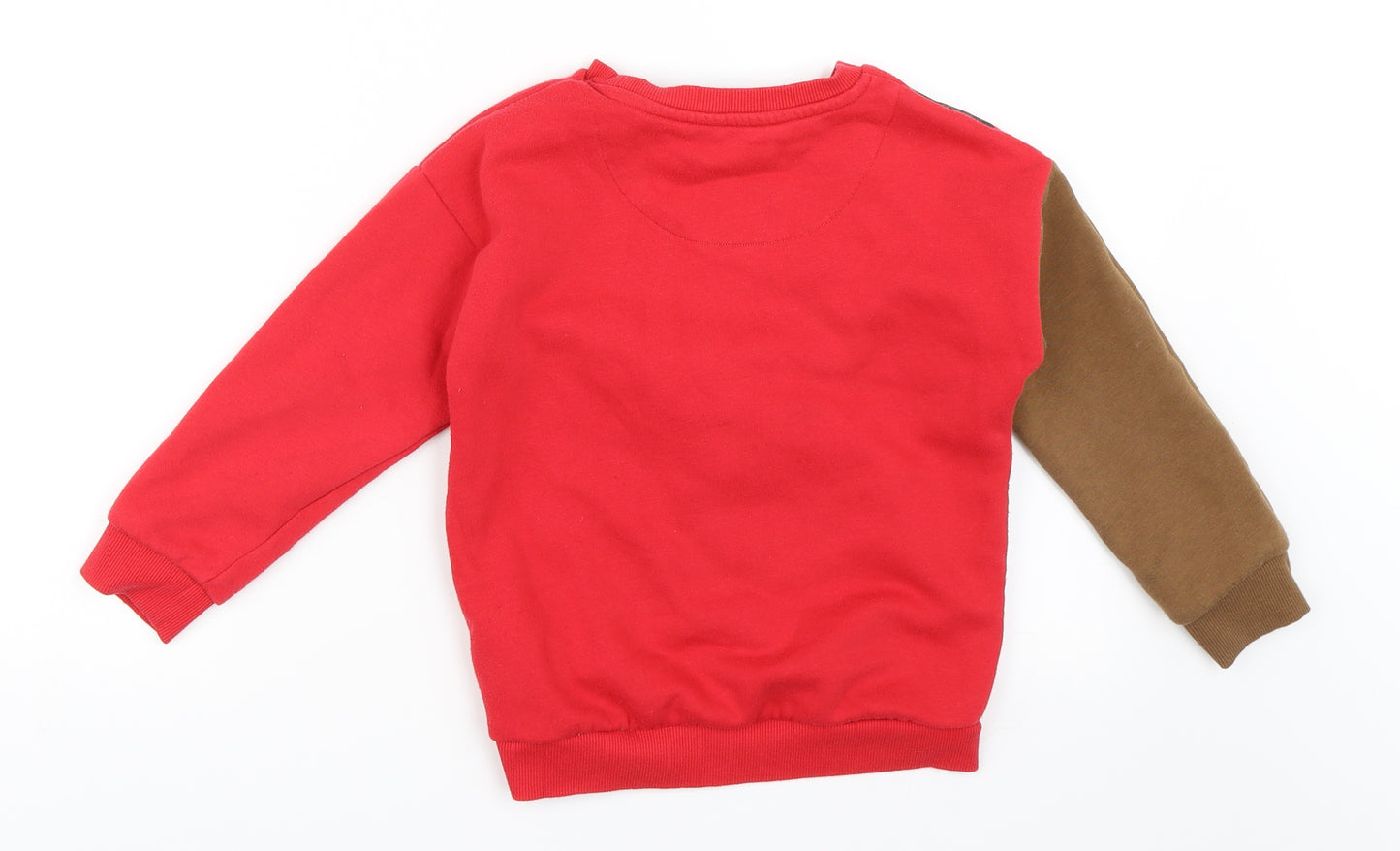 F&F Boys Red   Pullover Sweatshirt Size 6-7 Years  - christmas jumper