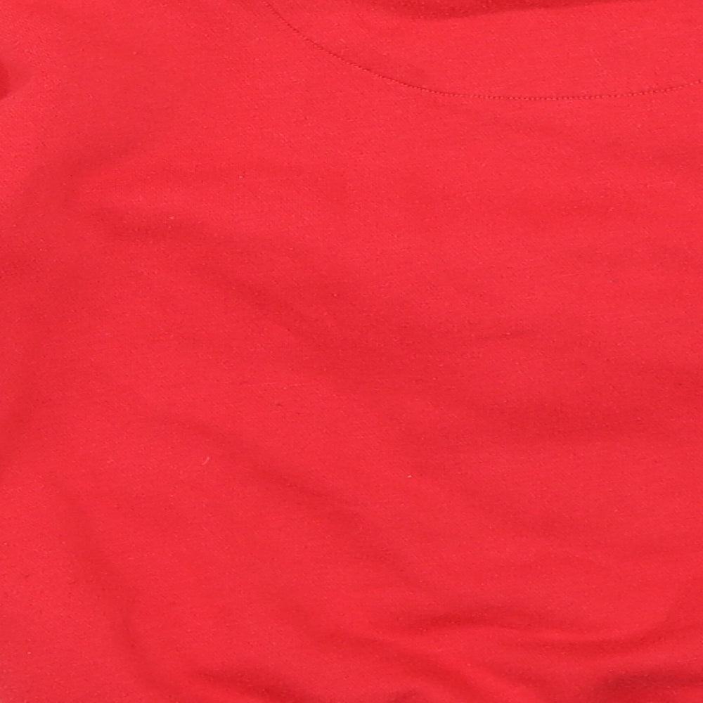 F&F Boys Red   Pullover Sweatshirt Size 6-7 Years  - christmas jumper
