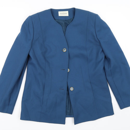 Eastex Womens Blue   Overcoat Coat Size 10