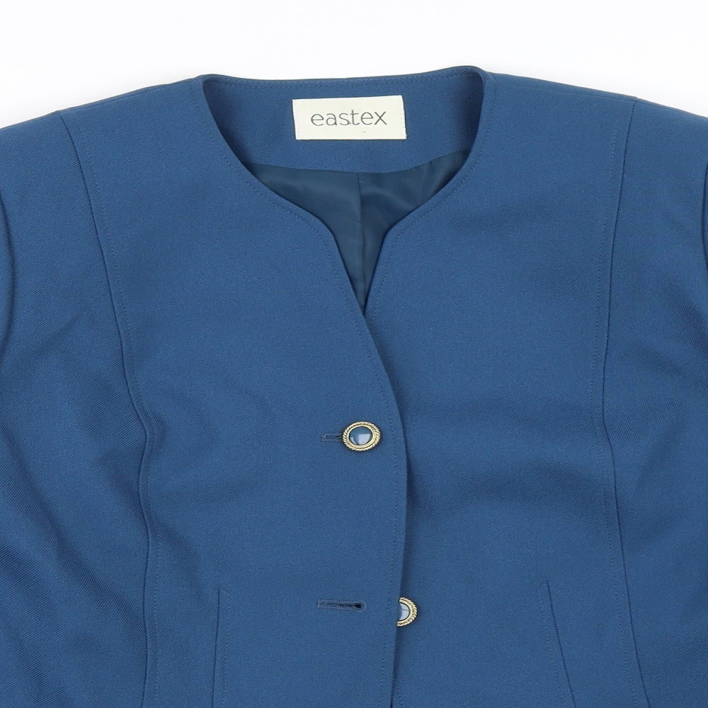Eastex Womens Blue   Overcoat Coat Size 10