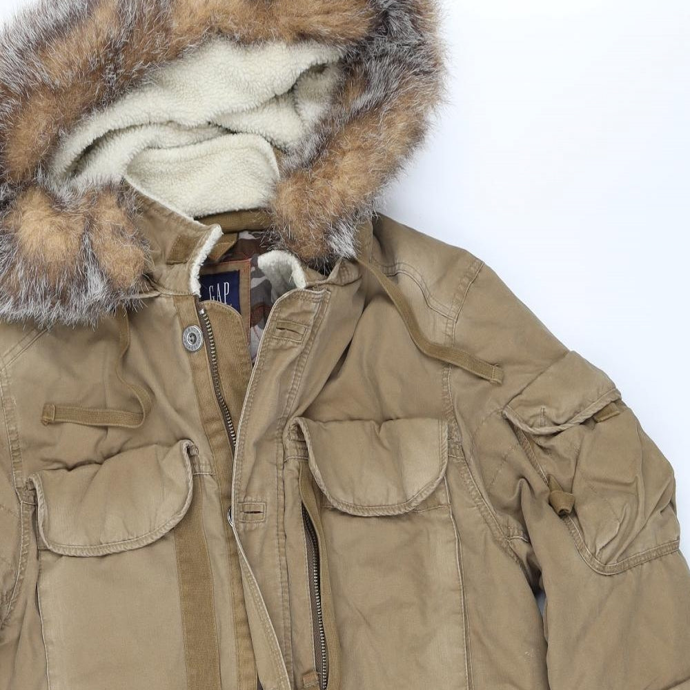 Gap Mens Beige   Parka Coat Size M