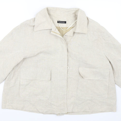 Kaleidoscope Womens Beige   Jacket  Size 14