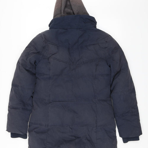 Topshop Womens Blue   Parka Coat Size 10