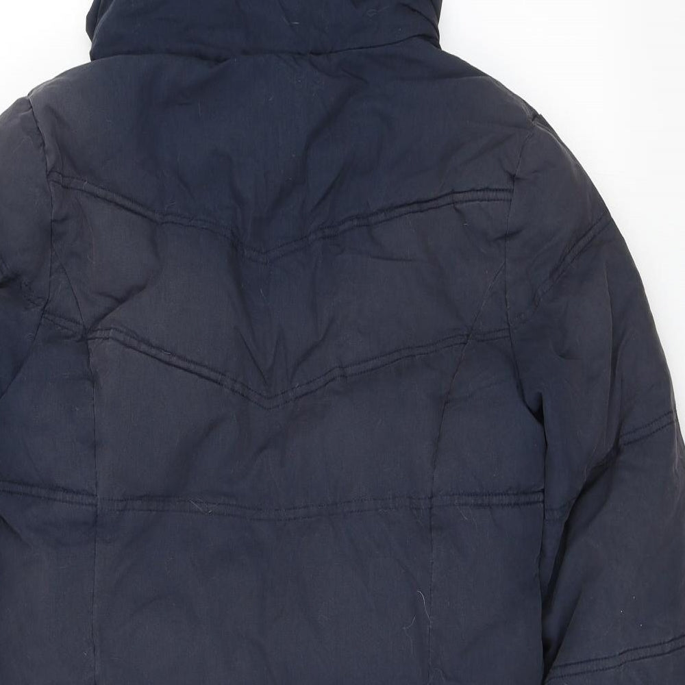 Topshop Womens Blue   Parka Coat Size 10