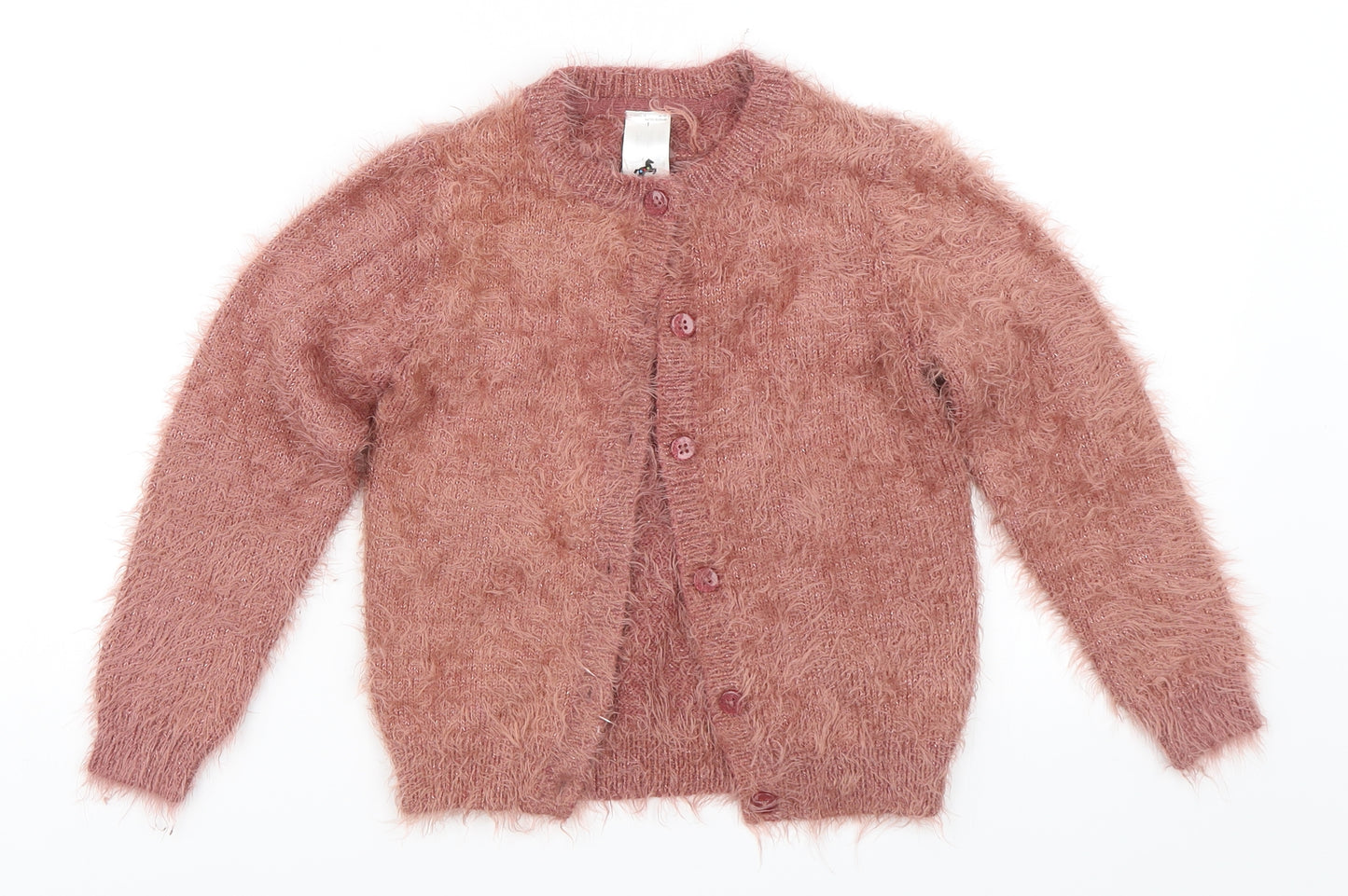Palomino Girls Pink   Cardigan Jumper Size 6 Years