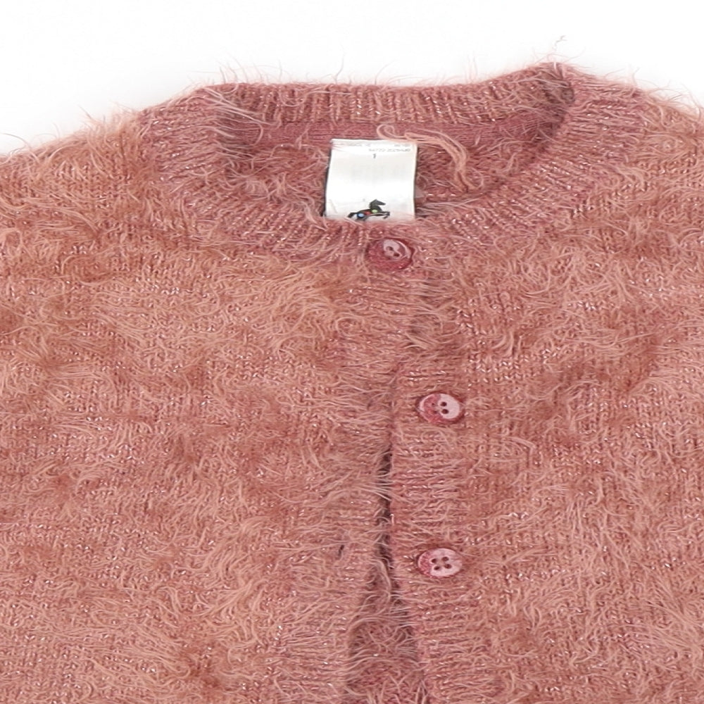 Palomino Girls Pink   Cardigan Jumper Size 6 Years