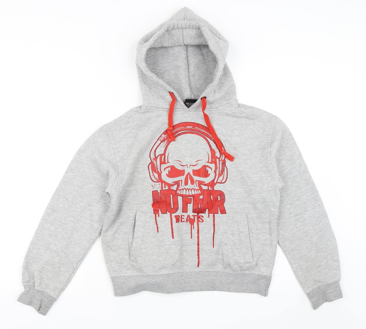 No Fear Boys Grey   Pullover Hoodie Size 8-9 Years