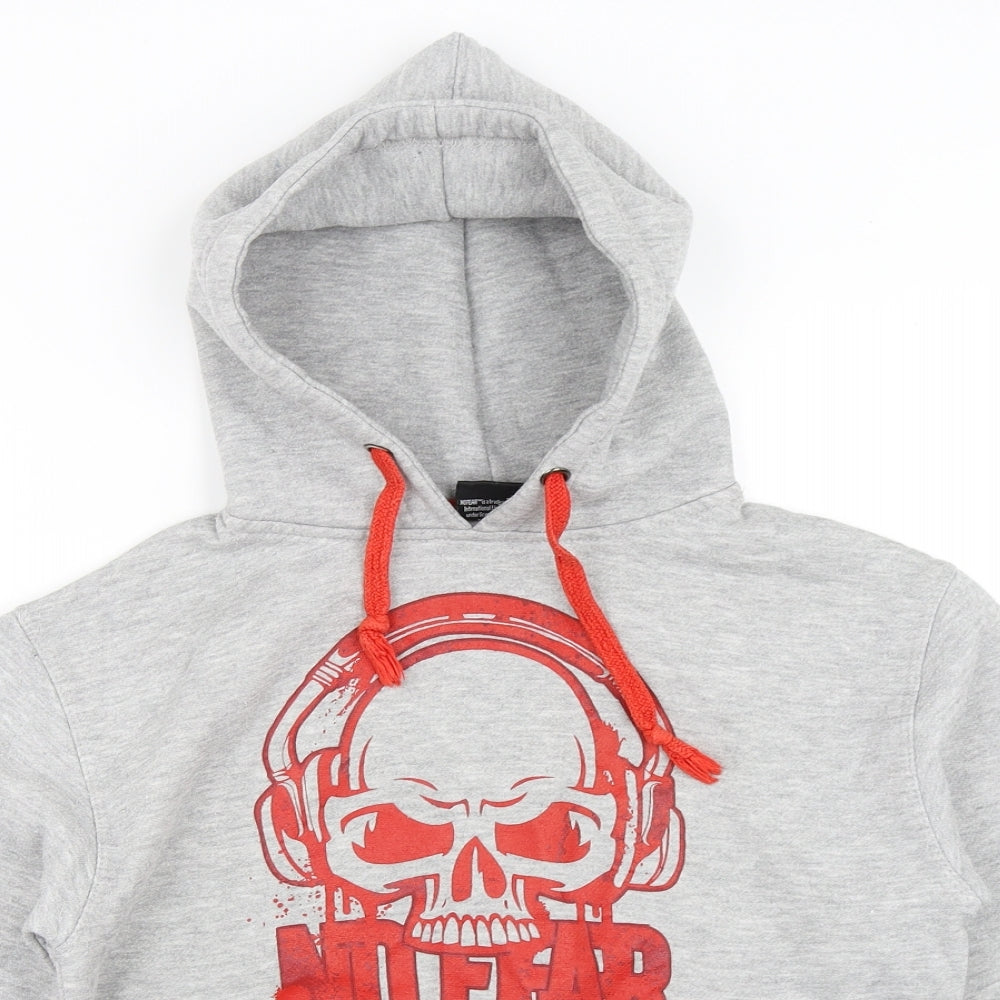 No Fear Boys Grey   Pullover Hoodie Size 8-9 Years