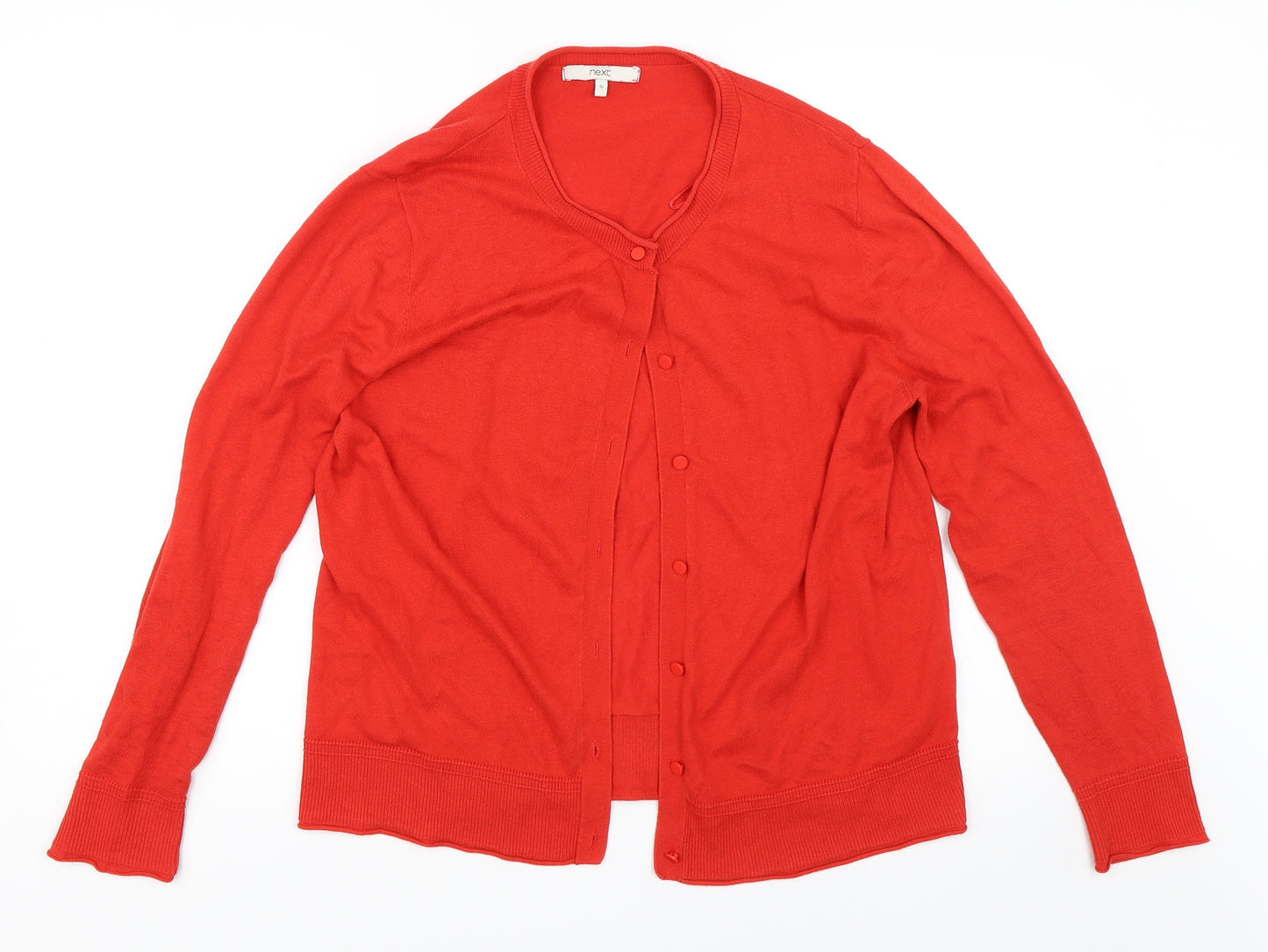NEXT Womens Red   Cardigan Jumper Size 16