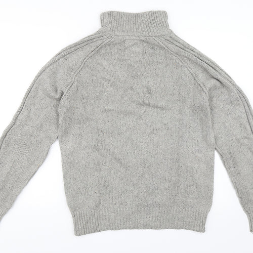 Marks and Spencer Mens Grey   Henley Jumper Size S