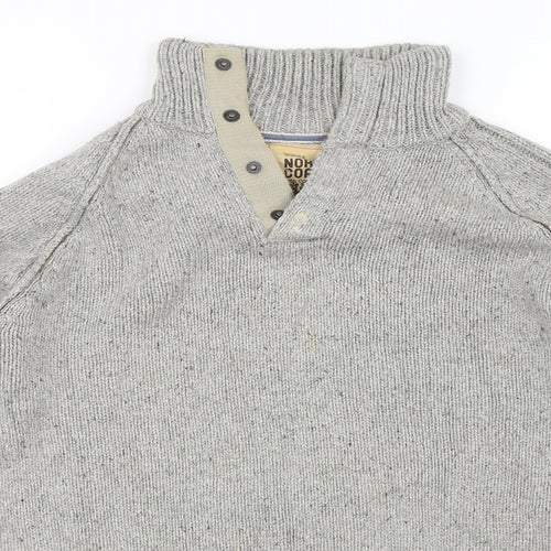 Marks and Spencer Mens Grey   Henley Jumper Size S