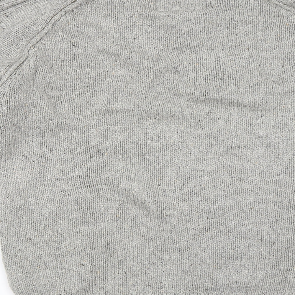 Marks and Spencer Mens Grey   Henley Jumper Size S