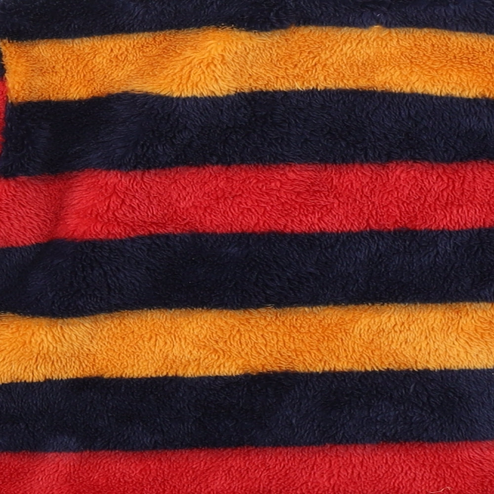 M&Co Boys Blue Striped  Henley Sweatshirt Size 4-5 Years