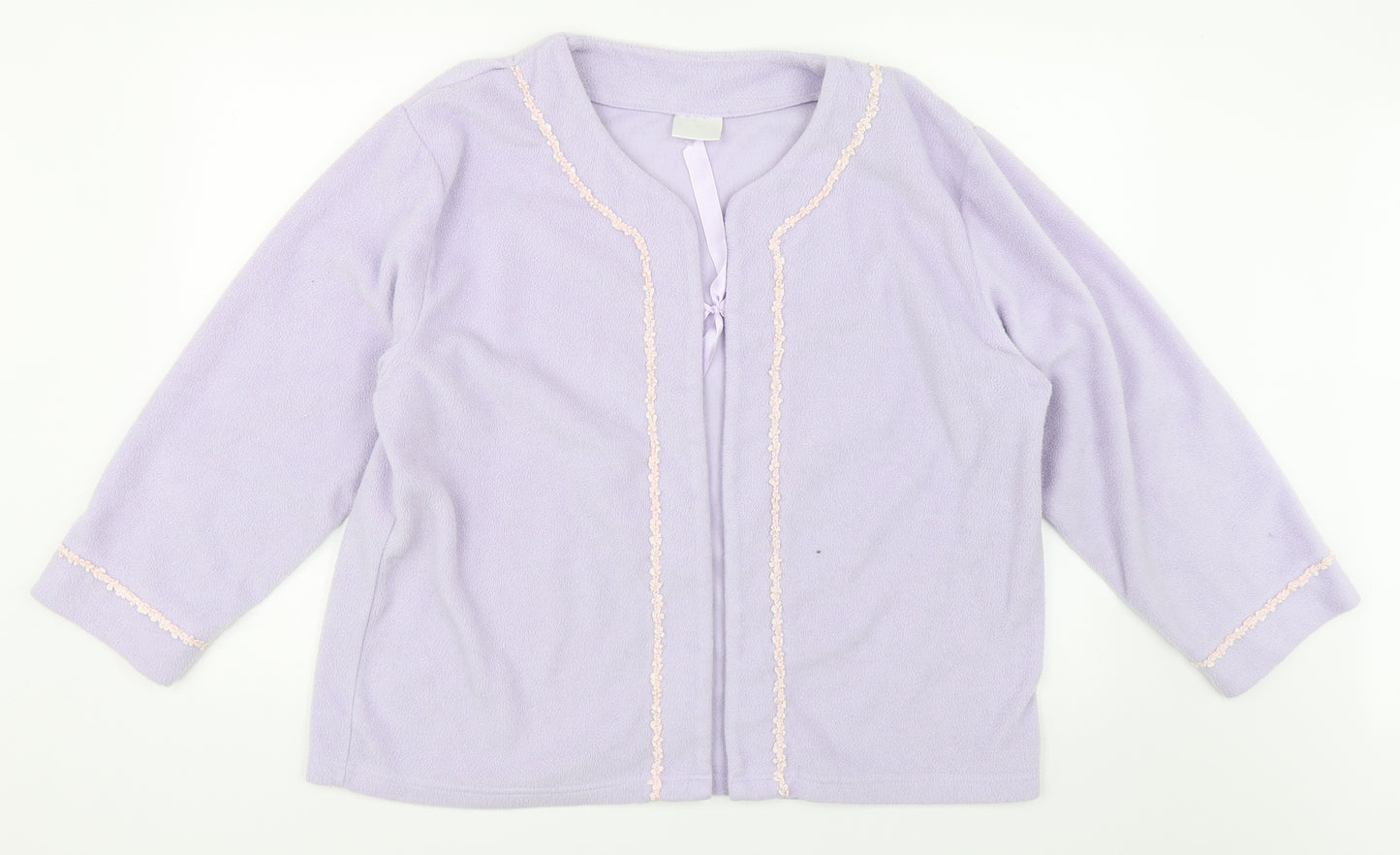 Preworn Womens Purple  Fleece Jacket  Size XL