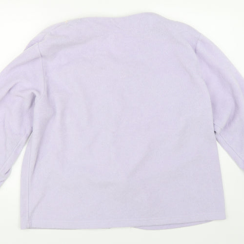 Preworn Womens Purple  Fleece Jacket  Size XL