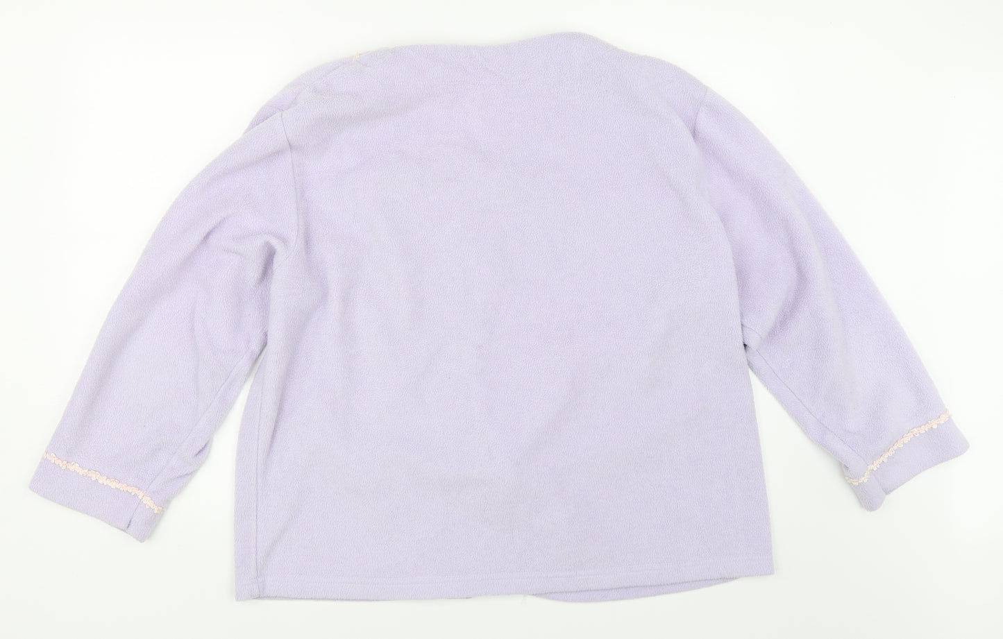 Preworn Womens Purple  Fleece Jacket  Size XL