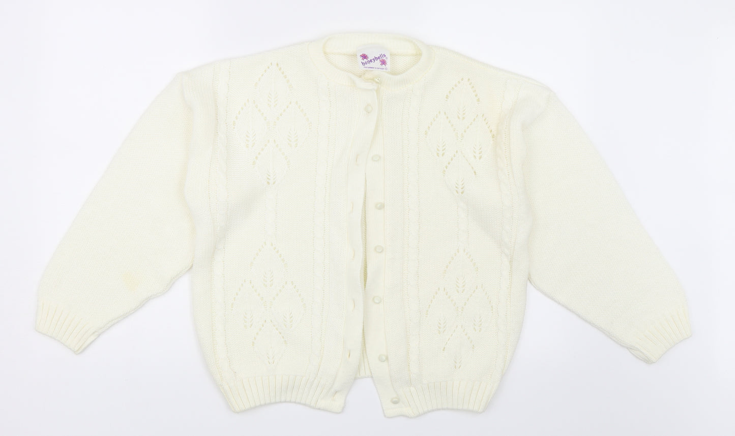 Honeybells Womens Ivory   Cardigan Jumper Size 6