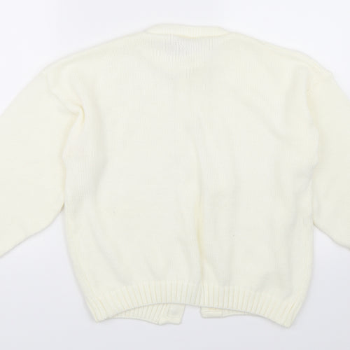 Honeybells Womens Ivory   Cardigan Jumper Size 6