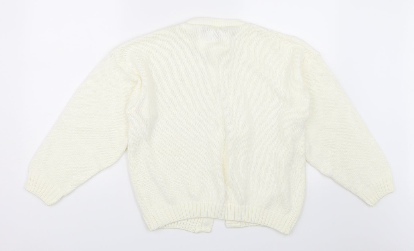 Honeybells Womens Ivory   Cardigan Jumper Size 6