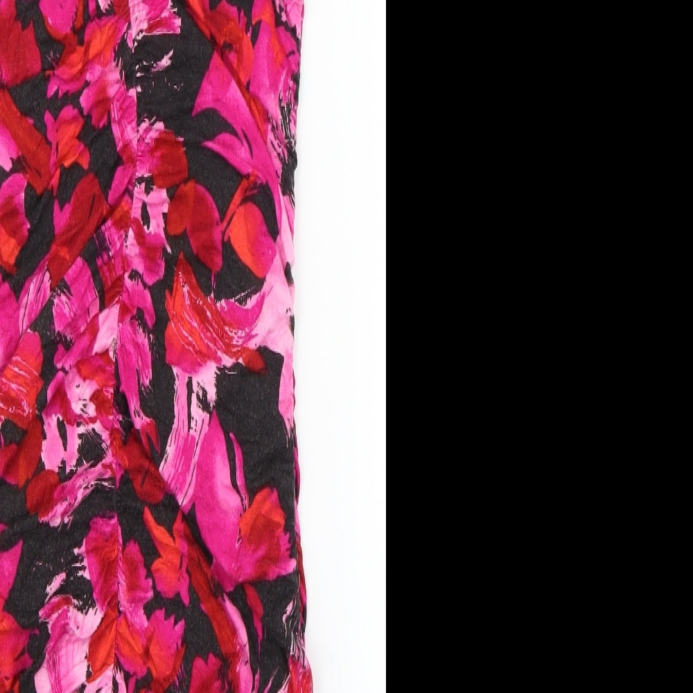 Baby Phat Womens Pink Floral Rayon Mini  Size L