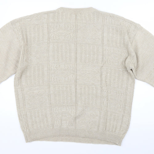Mainstream Womens Beige   Pullover Jumper Size M