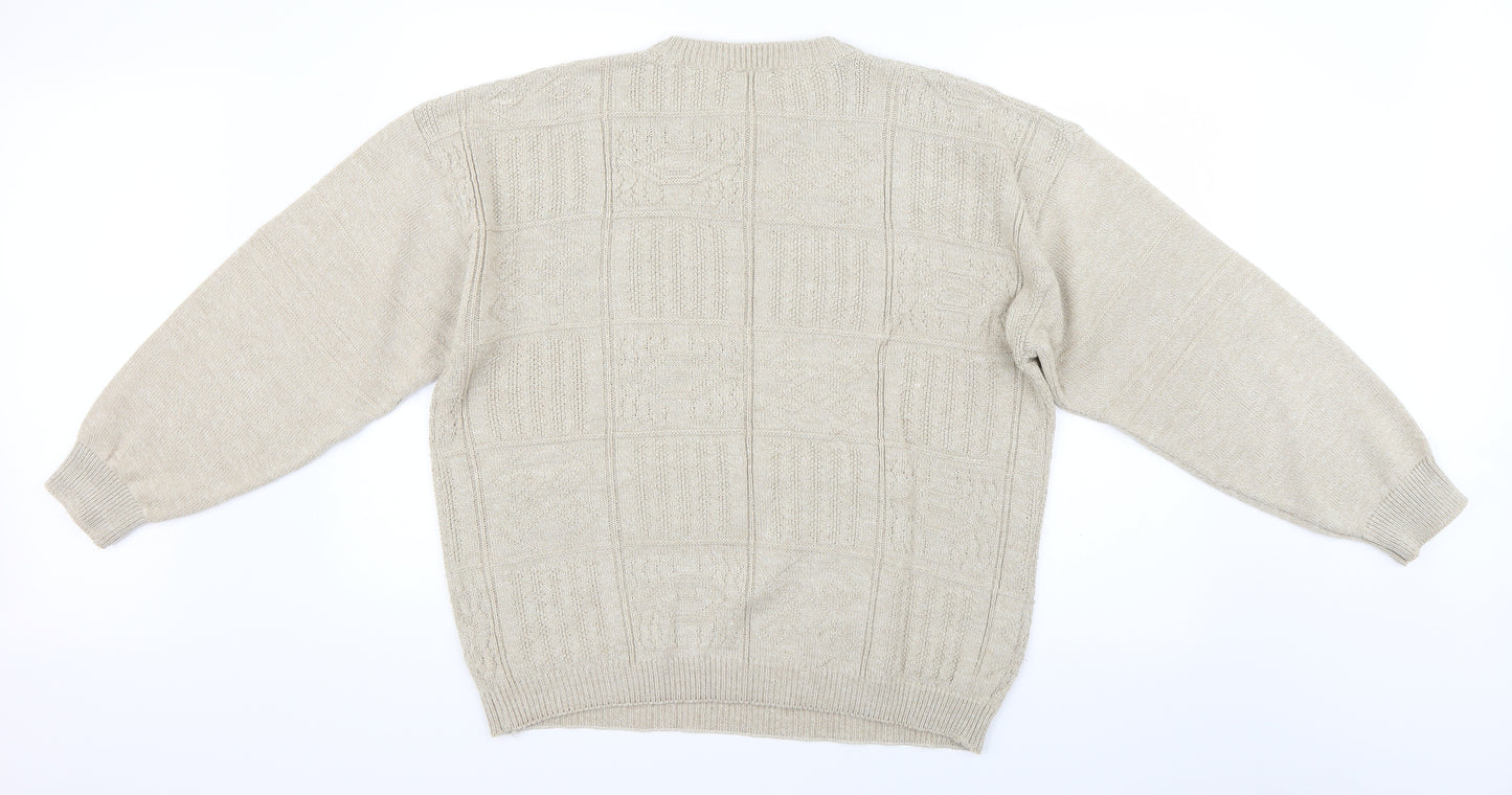 Mainstream Womens Beige   Pullover Jumper Size M