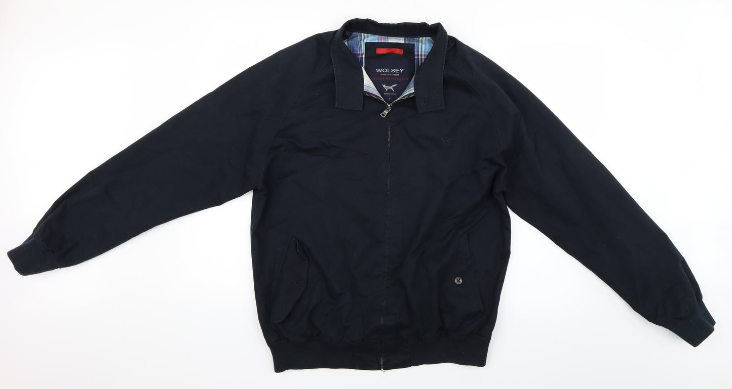 Wolsey Mens Blue   Bomber Jacket Coat Size L