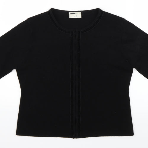 Sara Woman Womens Black   Cardigan Jumper Size 16