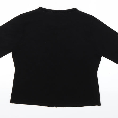 Sara Woman Womens Black   Cardigan Jumper Size 16