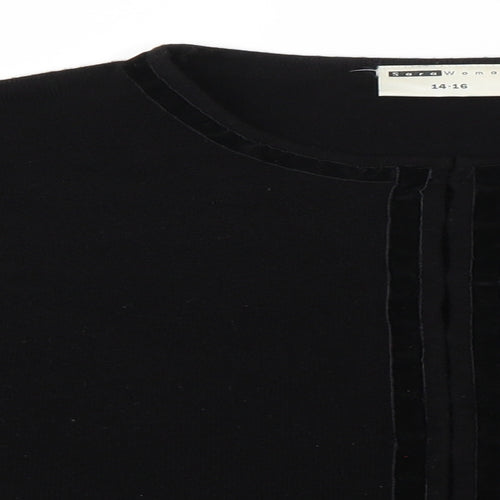 Sara Woman Womens Black   Cardigan Jumper Size 16