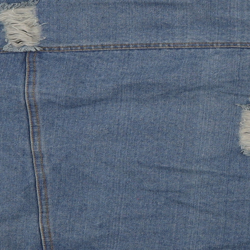 Eight Womens Blue  Denim Kimono Jacket Size S