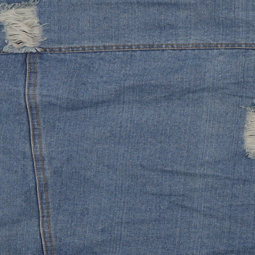 Eight Womens Blue  Denim Kimono Jacket Size S