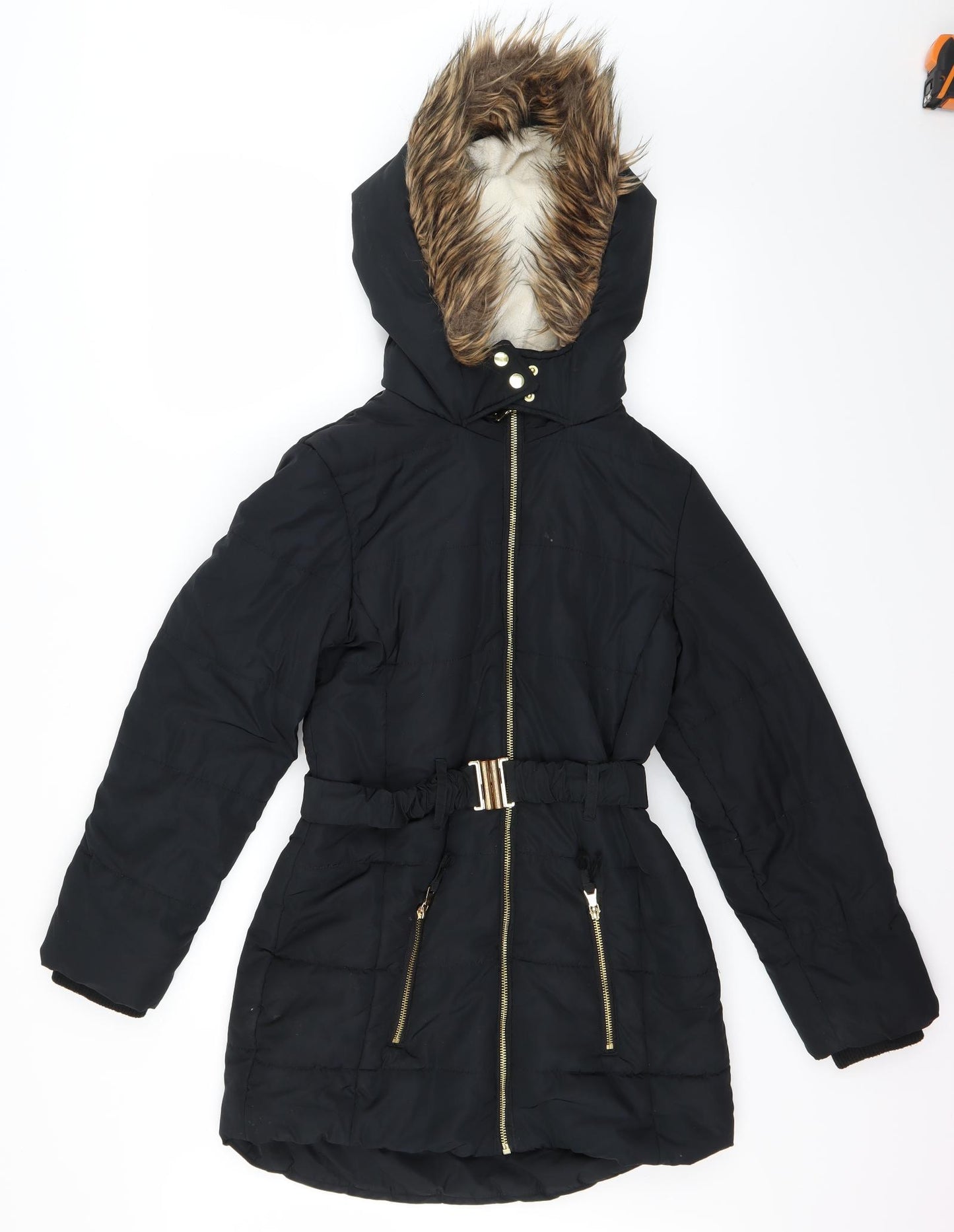 Marks and Spencer Girls Blue   Parka Coat Size 13-14 Years