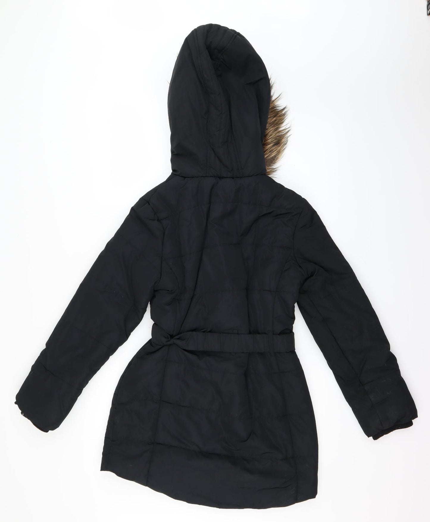 Marks and Spencer Girls Blue   Parka Coat Size 13-14 Years