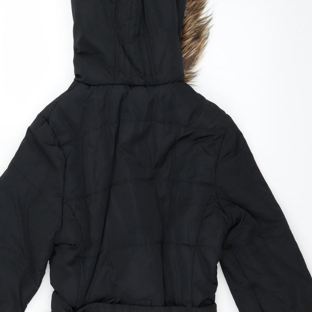 Marks and Spencer Girls Blue   Parka Coat Size 13-14 Years