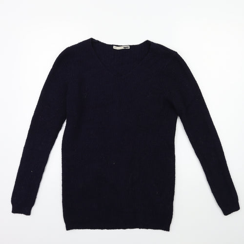 Sfera Womens Blue  Knit Pullover Jumper Size M