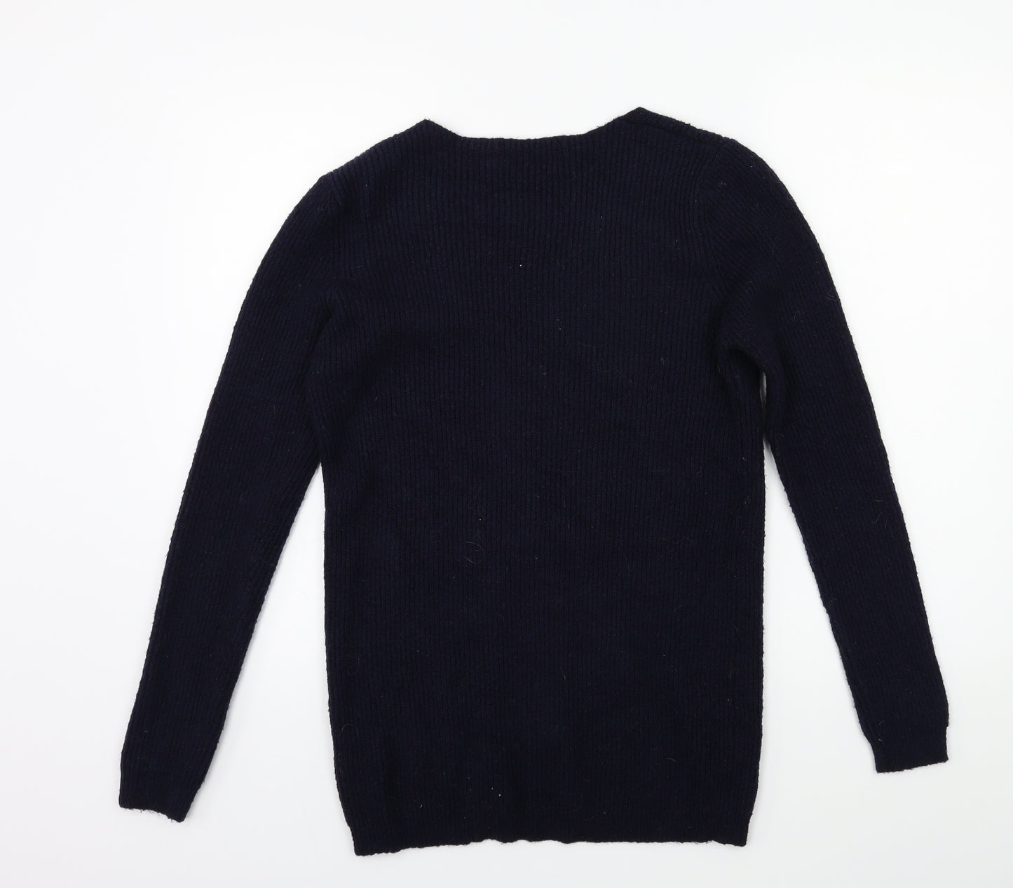 Sfera Womens Blue  Knit Pullover Jumper Size M