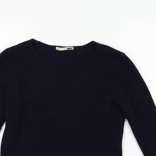 Sfera Womens Blue  Knit Pullover Jumper Size M