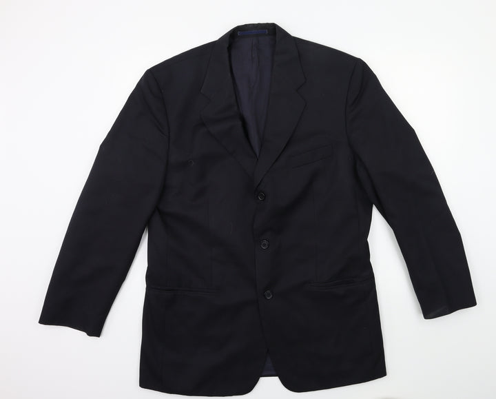 Dewhirst Mens Blue   Jacket Suit Jacket Size 42