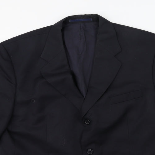 Dewhirst Mens Blue   Jacket Suit Jacket Size 42