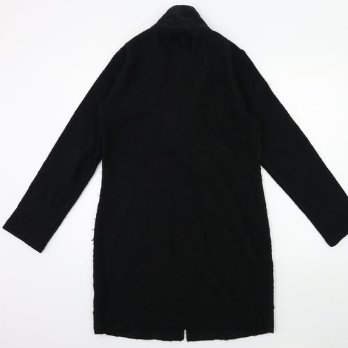Clements Ribeiro Womens Black   Overcoat Coat Size S