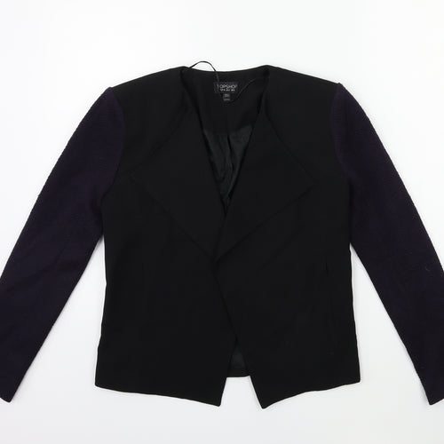 Topshop Womens Black   Jacket  Size 8