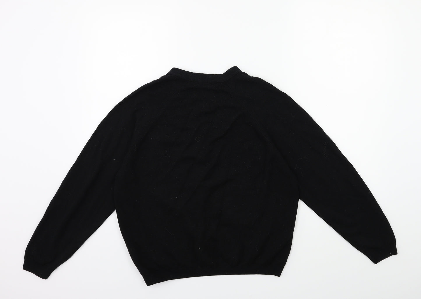 EWM Womens Black  Knit Cardigan Jumper Size 14