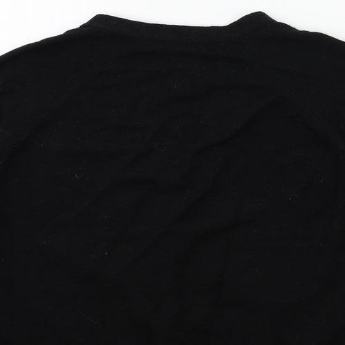 EWM Womens Black  Knit Cardigan Jumper Size 14